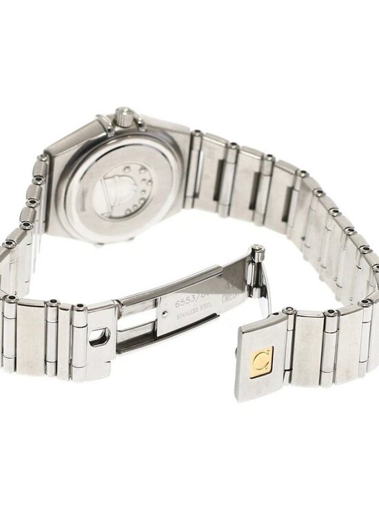 OMEGA Constellation Mini 1562.56 12P diamond black Dial Quartz Ladies_935547 main image 6